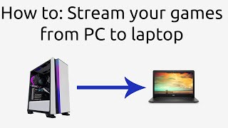 How to Stream your games from PC to laptop Steam [upl. by Eibot489]