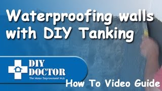 Waterproofing and damproofing walls with DIY Tanking [upl. by Neenaj]