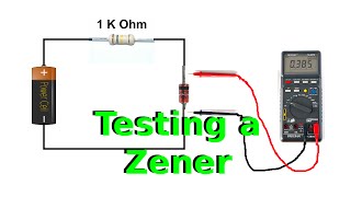 How to Test the Voltage of a Zener Diode [upl. by Ellehcyar]