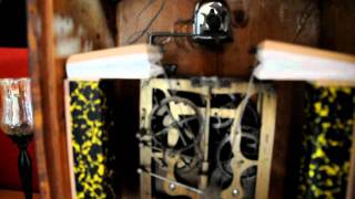 Antique cuckoo clock movement [upl. by Aeret646]