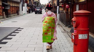 Kyoto was Otherworldly Geisha Walk through Gion Hanamikoji  Amazing Beautiful Kimono and Obi [upl. by Akienat]