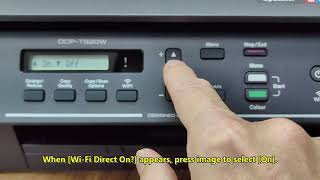 Brother Ink Tank Printer Wi Fi Direct Setting DCPT520W DCPT720DW DCPT820DW MFCT920DW brother [upl. by Irakuy]