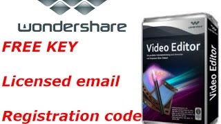 FREE Video Editor Wondershare 350 licensed email and registration code [upl. by Nahshon]