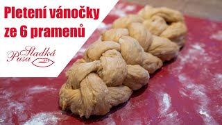 Pletení vánočky ze 6 pramenů [upl. by Eniad]