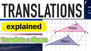 Math Grade 9 I Transformational Geometry Translation  EXPLAINED [upl. by Petulah255]