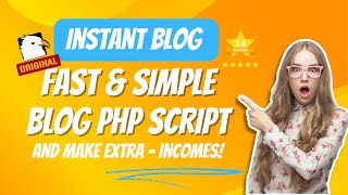 Instant Blog  Fast amp Simple Blog Php Script  CodeCanyon [upl. by Aklam]