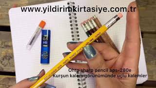 Ohto Sharp Pencil 280 250 Kurşun Kalem Görüntüsünde Mekanik Uçlu Kalemler İnceleme [upl. by Giff]