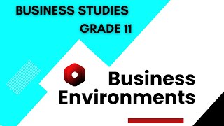 Influences And Challenges Of The Business Environments  Business Studies Grade 11 [upl. by Garzon56]