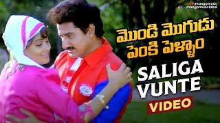 Mondi Mogudu Penki Pellam Songs  Saliga Vunte Song  Suman Vijayashanti [upl. by Arikihs]