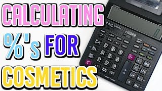 HOW TO CALCULATE PERCENTS  COSMETIC FORMULAS Ι TaraLee [upl. by Mingche]