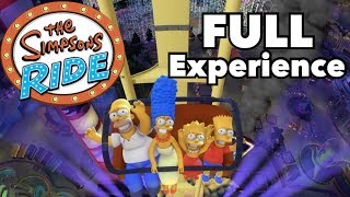 Simpsons Ride  Full Experience at Universal Studios Florida [upl. by Sellma]