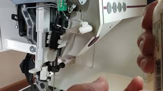 pfaff creative 2170 how fix the presser foot lifter [upl. by Viradis]