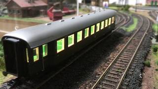 Ben‘s H0 Bahn  LED Wagenbeleuchtung mit Pufferspeicher 26 [upl. by Yrellih]