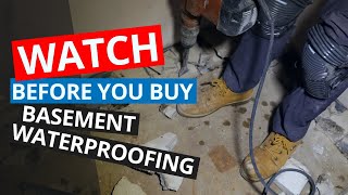 CT Basement Waterproofing  Removing Ineffective Basement Waterproofing System [upl. by Pansy76]