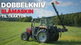 Dobbelknivslåmaskin til traktor  SECO DUPLEX fra BBUmwelttechnik [upl. by Sumerlin]