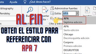 🔴🔵Aprende como obtener instalar Actualizar el estilo APA 7MA EDICION para referencias en WORD 2022 📃 [upl. by Pubilis]