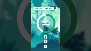 Military Lung Test for Lung Capacity 🪖🫁 [upl. by Acir]