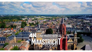 MAASTRICHT by Drone 4K  Limburg Holland Cinematic Aerial  Maestricht [upl. by Akciret810]