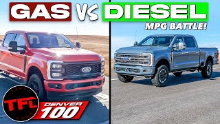 Gas vs Diesel MPG Battle These Two 2024 Ford F250s Are Unbelievably Close [upl. by Anytsirhc]