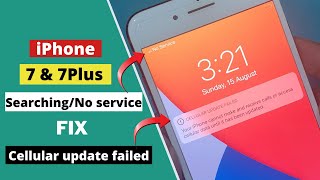 iPhone 77Plus Searching then No service FixCellular Update Fail Fix [upl. by Ohnuj]