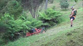 AllTerrain Services  Agria 9600 Remote Controlled Rotary Mulcher [upl. by Akehsay]