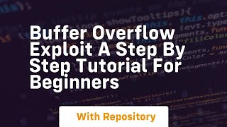 buffer overflow exploit a step by step tutorial for beginners [upl. by Bohner659]