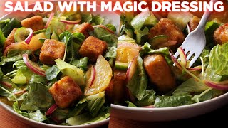 Delicious Tofu Salad With Chili Dressing Recipe [upl. by Llyrehc]