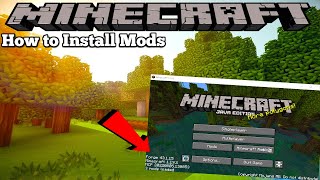 HOW TO INSTALL MODS FOR MINECRAFT [upl. by Incrocci]