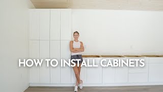 How to Install Cabinets [upl. by Aihcila]