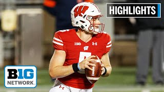 Wisconsin QB Graham Mertz Has a Perfect First Half vs Illinois  Big Ten Football [upl. by Kimber]