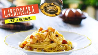 Spaghetti alla carbonara ricetta ORIGINALE [upl. by Nohsyar]