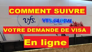 comment suivre votre passeport aprés le depot de visa france vfs [upl. by Hance]