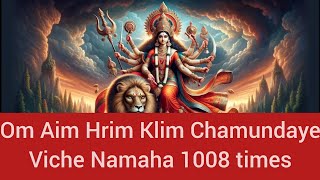 Om Aim Hrim Klim Chamundaye Viche Namaha 1008 times [upl. by Anaidni]