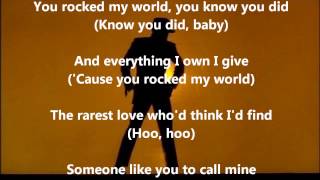 Michael Jackson  You Rock My World  With Lyrics [upl. by Huskey]