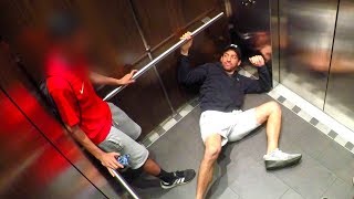 FALLING ELEVATOR PRANK GONE WRONG [upl. by Helbonia]