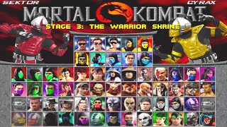 Sektor VS Cyrax I Mortal Kombat Trilogy Plus [upl. by Eemiaj]