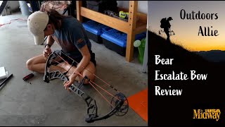 Bear Escalate Compound Bow Review  Outdoors Allie [upl. by Naegem791]