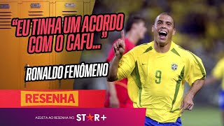 20 ANOS DO PENTA RONALDO FENÔMENO E O ACORDO COM CAFÚ NA COPA DE 2002  Resenha ESPN [upl. by Coopersmith999]