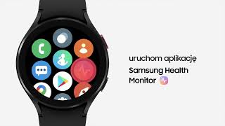 Pomiar ciśnienia krwi i EKG z Galaxy Watch4  Samsung Polska [upl. by Nawud]