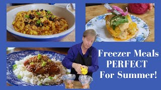 FIVE Easy Freezer Meals PERFECT for Summer [upl. by Niwroc]