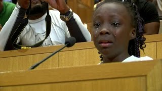 O emocionado discurso da menina de 9 anos que chamou a atenção do mundo para a tensão racial nos EUA [upl. by Gothurd]