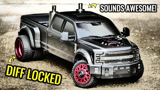 FORD F450 TOYAN FSL200 BUILD  Part 5 BURNOUTS DONUTS amp REAR DIFF LOCKED [upl. by Nipsirc150]