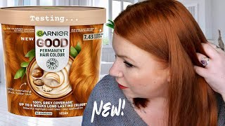 NEW Garnier GOOD Permanent Hair Dye 743 Turmeric Copper  Dying My Hair Copper At Home [upl. by Starkey]