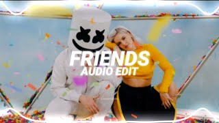 friends  marshmello amp annemarie edit audio [upl. by Auqinaj930]