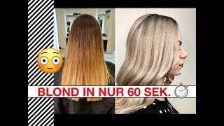 Blonde Haare in nur 60ig sec [upl. by Yssac]