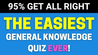 20 Easy General Knowledge Questions For Quiz Lovers [upl. by Nilyahs]