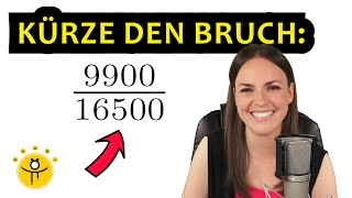 KÜRZE den Bruch soweit wie möglich – Brüche kürzen einfach erklärt [upl. by Delgado406]