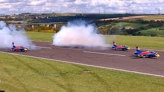 3X MB339 ONE CRASH  2X MB339 RC SYNCHRO FLIGHT TO MUSIC  Jetpower Messe 2015 [upl. by Mikey]