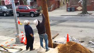 New Utility Pole Install [upl. by Uhayile505]