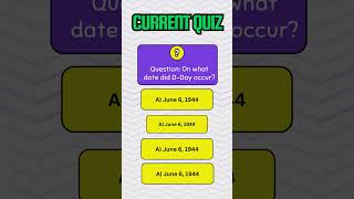 Current Quiz 06062024DDay [upl. by Herring]